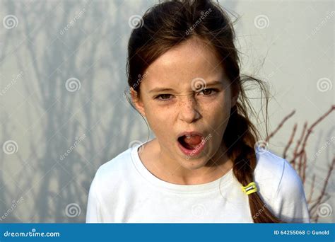 Angry Teenager Girl Stock Photo Image Of Girl Mood 64255068
