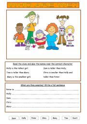 english teaching worksheets comparative adjectives