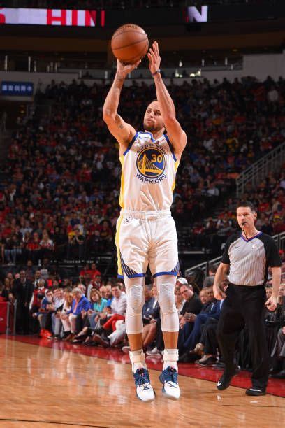 Stephen Curry Of The Golden State Warriors Shoots Three Point Basket