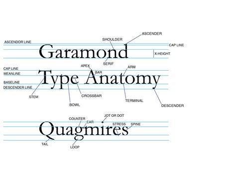 Zpirnot Typography Type Anatomy Chart
