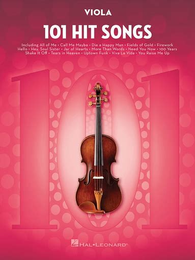 Hal Leonard Hit Songs Songs Viola Metzler Violin Shop