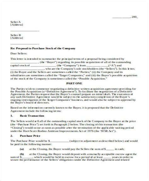 business proposal letter templates  ms word