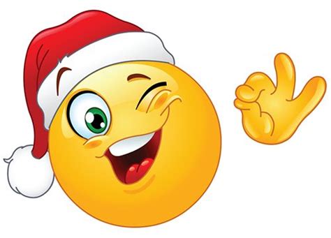 winking santa smiley emoji emoticon smiley weihnachten und smiley emoticon