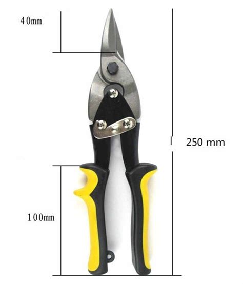 2555cm Cutting Scissors Straight Aviation Tin Snip Sheet Metal Shear