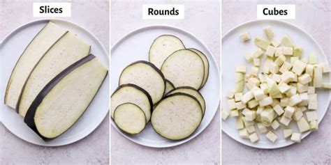 How To Cut Eggplant Step By Step Tutorial Feel Good Foodie