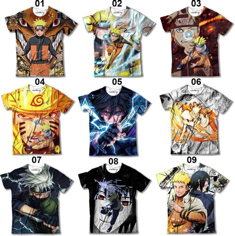 10 Camisa Camiseta Blusa De Anime Naruto Vários Modelos Elo7