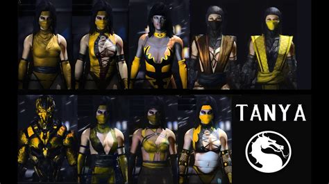 Mortal Kombat X All Tanya Skins Mod Klassic Mk Mk Mk Ninja Cyber