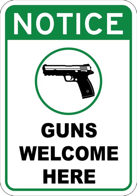 Guns Welcome Here Sign Wise
