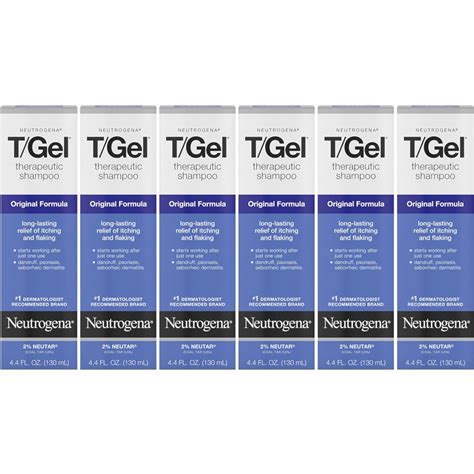 6 Pack Neutrogena Tgel Therapeutic Shampoo Original Formula 440oz