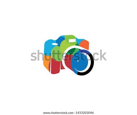 Creative Colorful Abstract Camera Logo Design Stock Vector Royalty