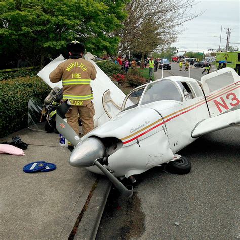Spectacular Video Small Plane Crashes In Mukilteo