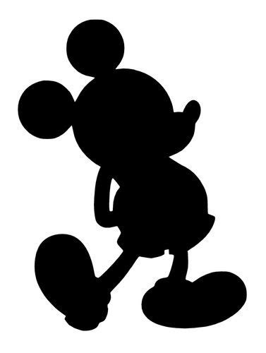 Mickey Mouse Silhouette Template At Getdrawings Free Download