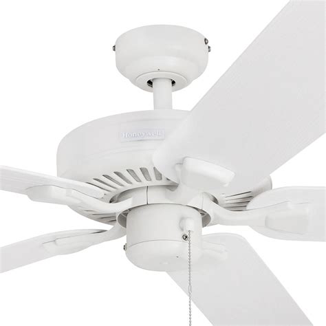 Compare click to add item hunter® cedar key 52 matte black indoor/outdoor led ceiling fan to the compare list. Honeywell Belmar Outdoor Ceiling Fan, White Finish, 52 ...