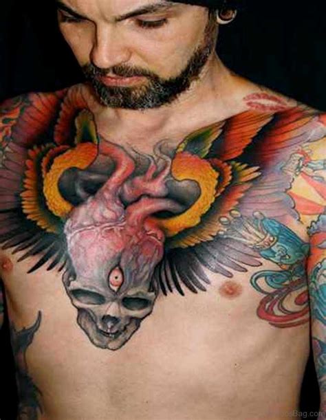 70 Stunning Skull Tattoos On Chest