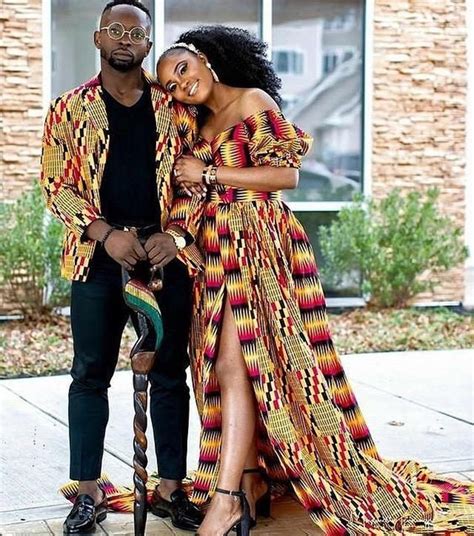 Tenue De Couple Kente Vêtements De Couples Africains Tenue Etsy Canada