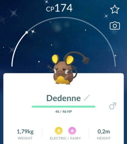 Pokémon Go Shiny Dedenne Mini P T C have 80 000 stardust eBay