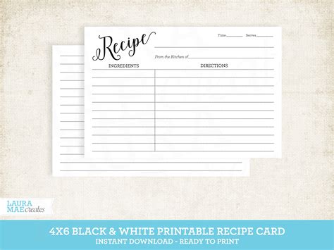 4x6 Recipe Card Template For Word Vsacritic