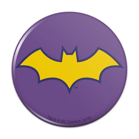 Batman Batgirl Logo Kitchen Refrigerator Locker Button Magnet