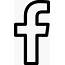 Facebook Outlined Logo Svg Png Icon Free Download 24726 