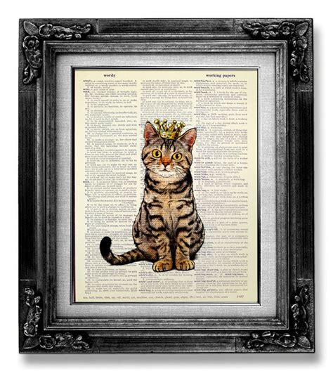 Tabby Cat Wall Art ($12) | Home Decor Gifts For Cat-Lovers ...