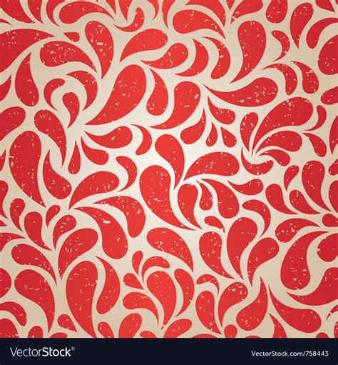 Red Vintage Wallpaper Royalty Free Vector Image