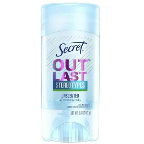 Secret Outlast Antiperspirant And Deodorant Clear Gel Unscented 26 Oz