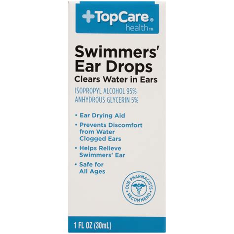 Top Care Swimmers Ear Isopropyl Alcohol 95 Anhydrous Glycerin 5