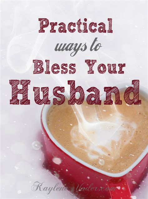 seven practical ways to bless your husband