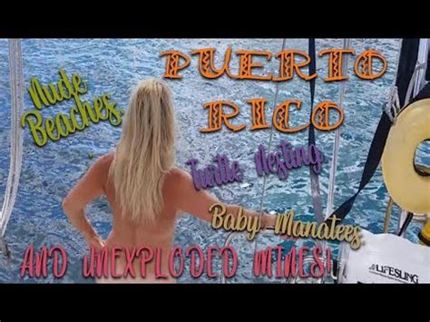 48 Puerto Rico Nude Beach Baby Manatee UNEXPLODED MINES Season