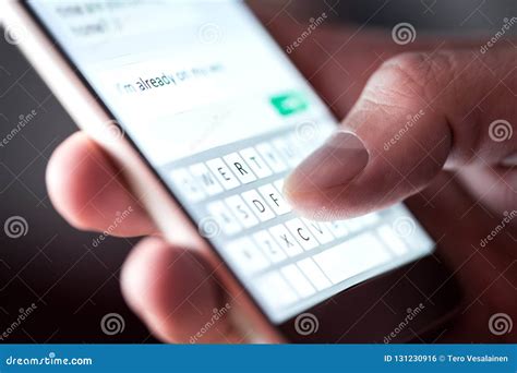Man Sending Text Message And Sms With Smartphone Guy Texting And Using