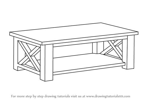 How To Draw A Coffee Table Apartmentairline8