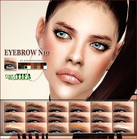 The Best Eyebrows For Males And Females By Tifa The Sims Sims 4