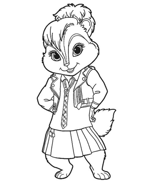 Lovely Brittany The Chipettes Coloring Page Download And Print Online