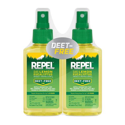 Repel Plant Based Lemon Eucalyptus Insect Repellent Spray 2 Pack 4