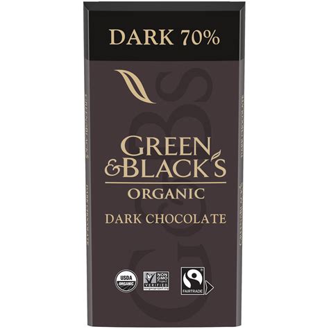 GREEN BLACKS Organic Dark Chocolate Bar 70 Cacao 1 Bar 3 17 Oz