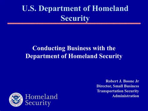 Department Of Homeland Security