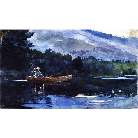 Adirondack Lake Also Known As Blue Monday By Winslow Homer Painting