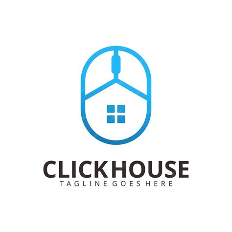 Premium Vector Click House Logo Design Template