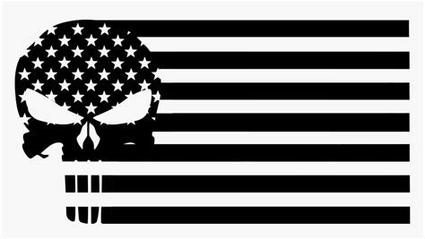 Black American Flag Black And White American Flag Png Download Black