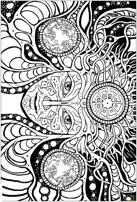 Free Printable Psychedelic Coloring Pages Coloring Pages Psychedelic