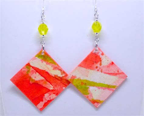 Watercolor Earrings Paint On Paper First Anniversary T Paper