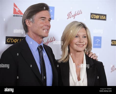 Olivia Newton John R And John Easterling Attend The Gday Usa