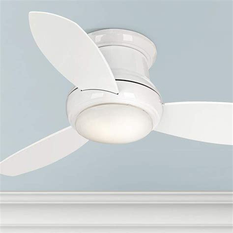 44 Concept Ii White Flushmount Led Ceiling Fan 19a38 Lamps Plus