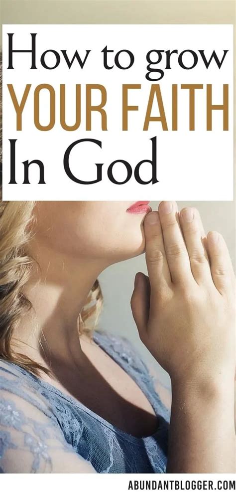 How To Grow Your Faith In God Faith In God Faith Read Bible