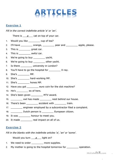 Primary 2 English Grammar Worksheets