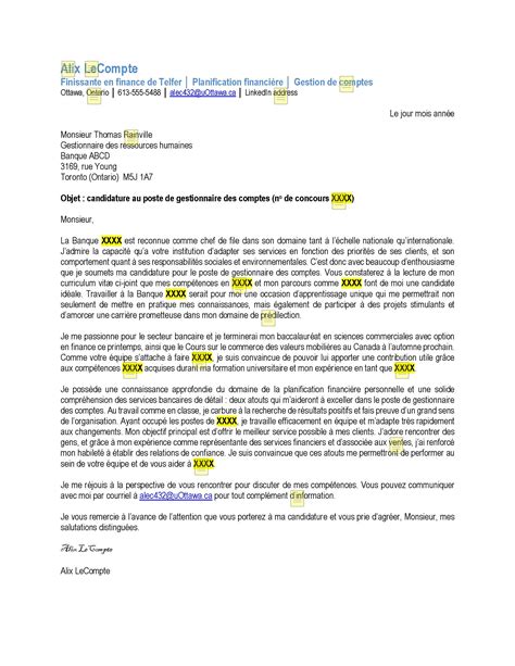 Lettre De Présentation Centre Des Carrières École De Gestion Telfer