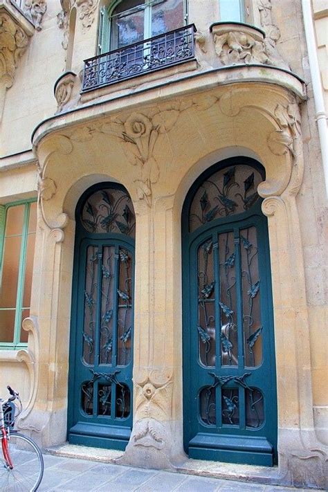 Maison Des Arums Lily Door 33 Rue Du Champ De Mars Art Nouveau