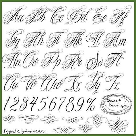 55 of the best designs. Handschriftliche Alphabet, Kalligraphie Alphabet ClipArt ...
