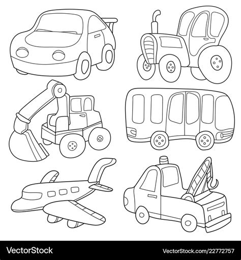 Different Transportation Coloring Pages