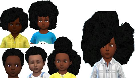 Sims4 Toddler Afro Pack1 Simutile